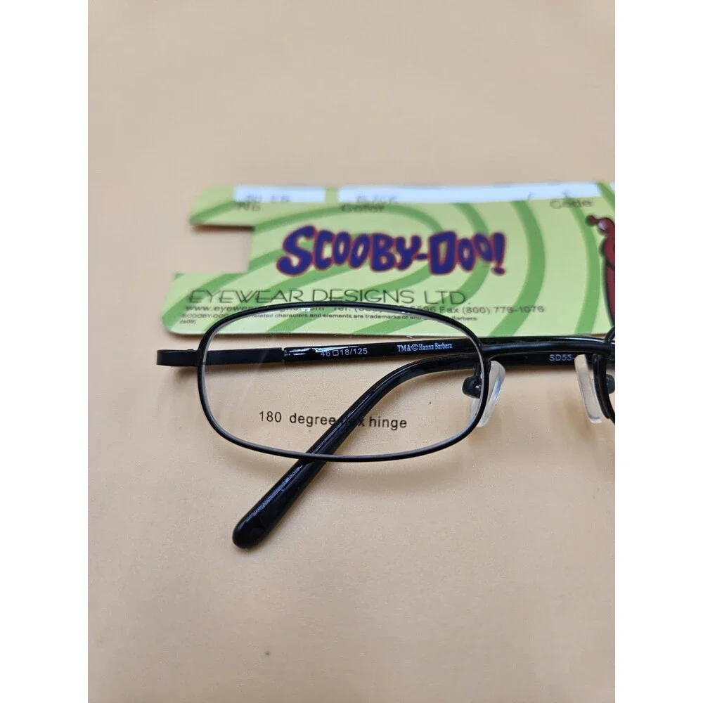 Scooby Doo Hanna Barbera SD 55-01  Kids Cartoon Black Eyeglass Frames 46-18-125